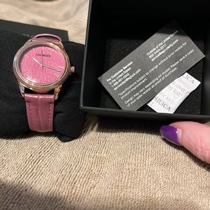 Steve Madden mauve and gold tone trim brand new beautiful woman’s watch